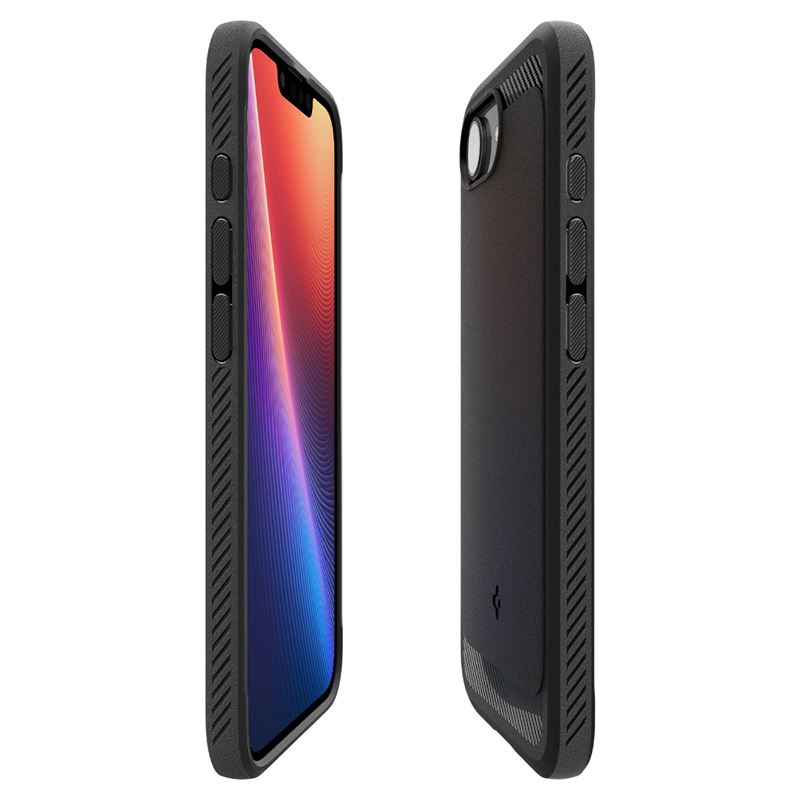 Spigen kryt Rugged Armor Magsafe pre iPhone 16e - Matte Black