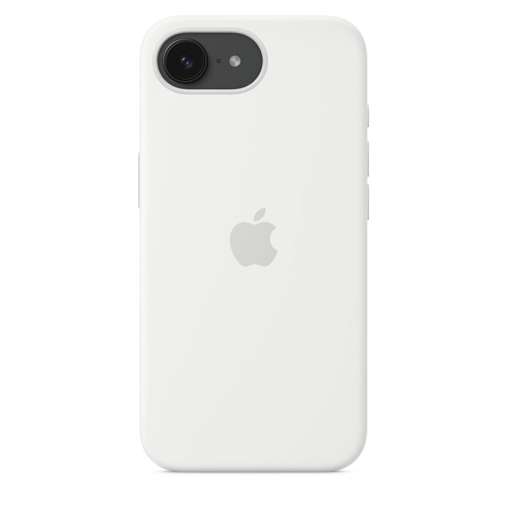 Apple iPhone 16e Silicone Case – White
