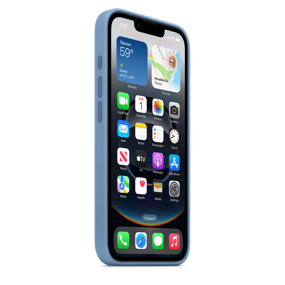Apple iPhone 16e Silicone Case – Winter Blue