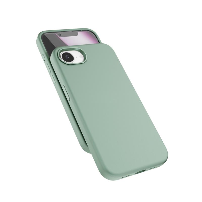 Epico Mag+ Silicone Case Pro pro iPhone 17e/16e - Mátově zelená