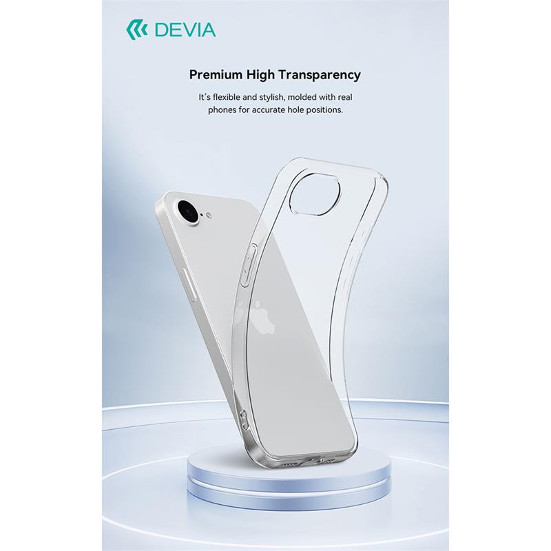 Devia kryt Naked TPU Case pre iPhone 16e - Clear