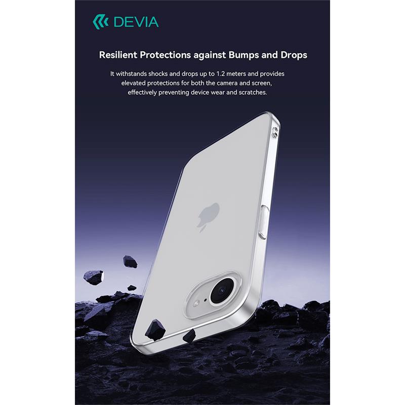 Devia kryt Naked TPU Case pre iPhone 16e - Clear