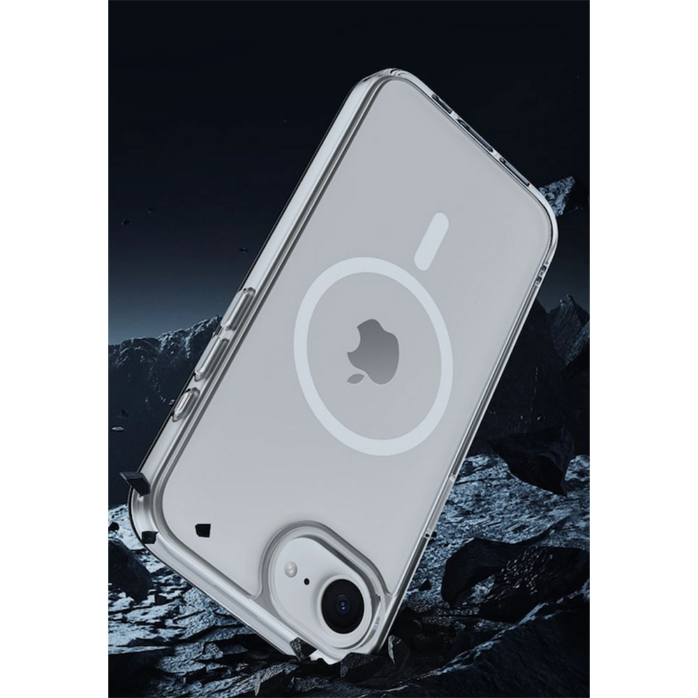 Devia kryt Pure Clear Magnetic Shockproof Case pre iPhone 16e - Clear