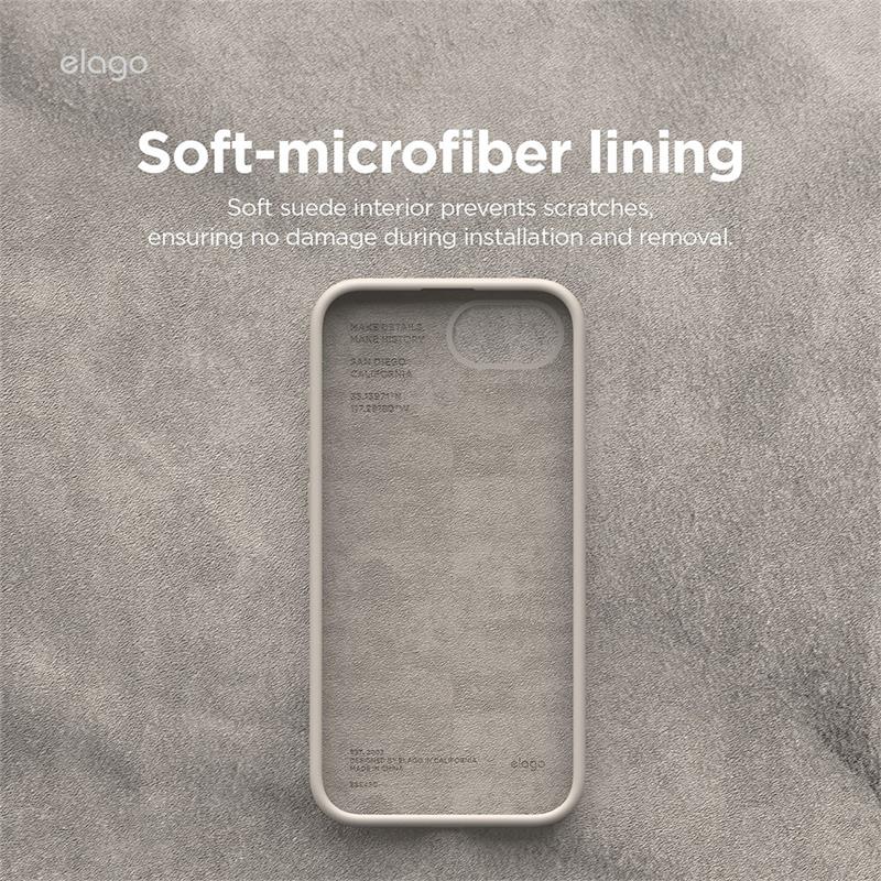 Elago kryt Silicone Case pre iPhone 16e - Black