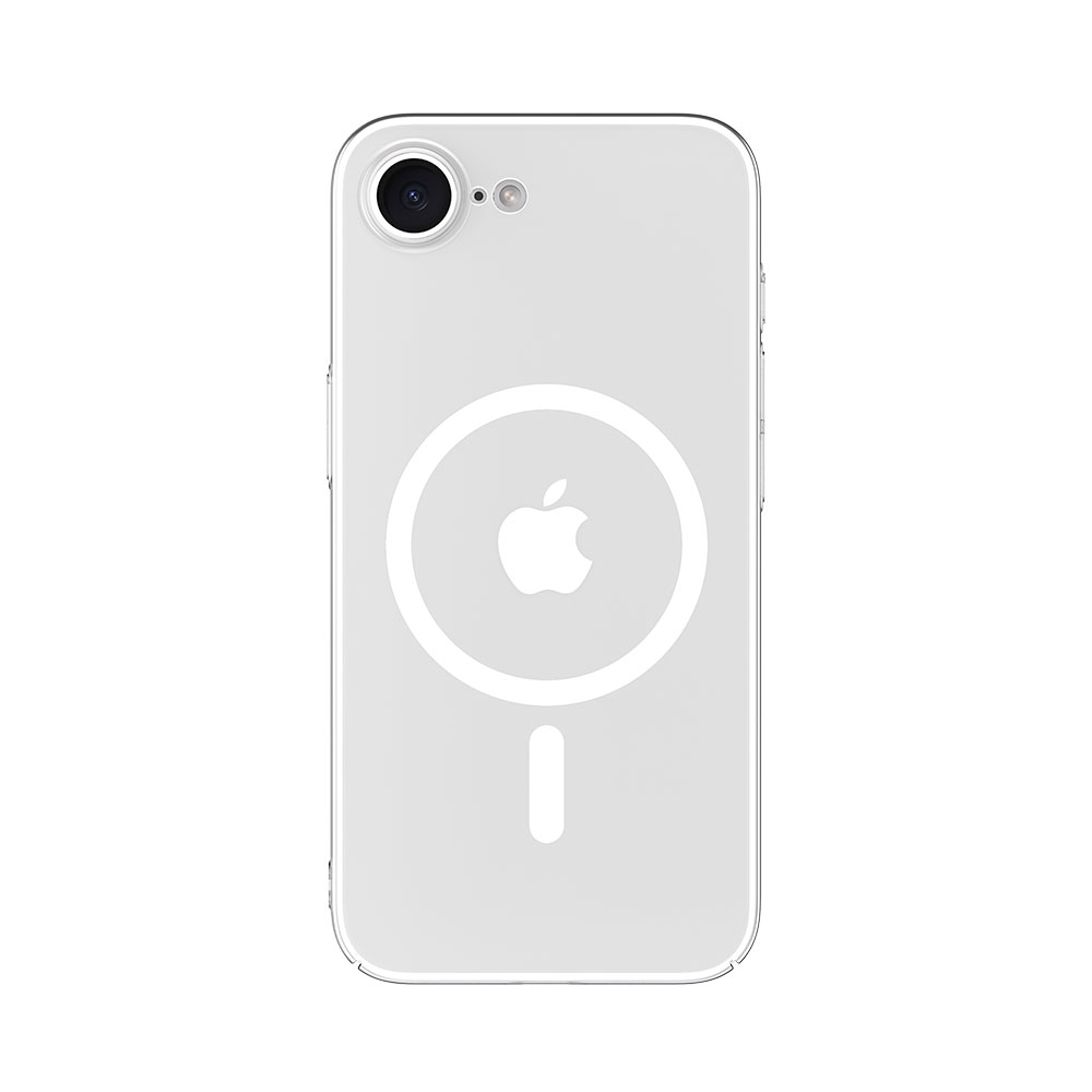 Comma kryt Hard Jacket Magnetic Case pre iPhone 16e - Clear