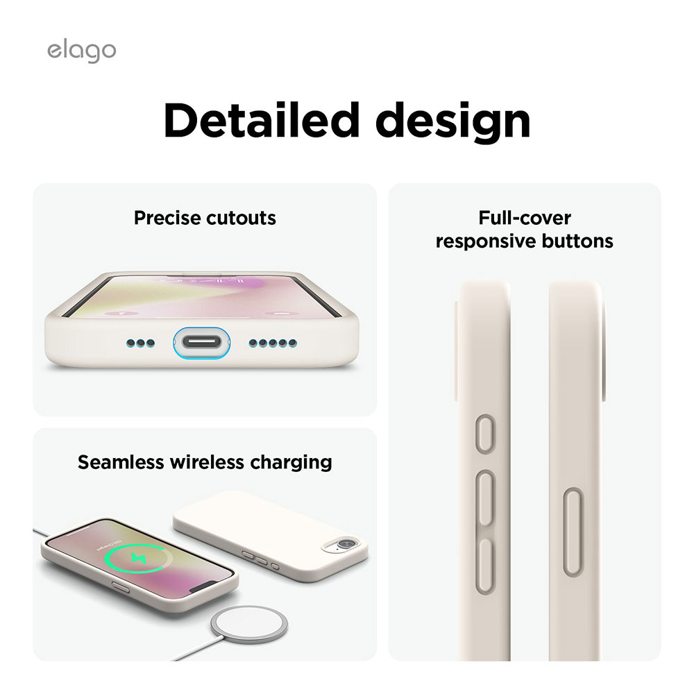 Elago kryt Silicone Case pre iPhone 16e - Light Blue