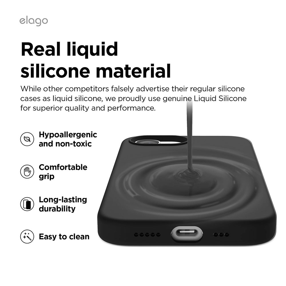 Elago kryt Silicone Case Magsafe pre iPhone 16e - Stone