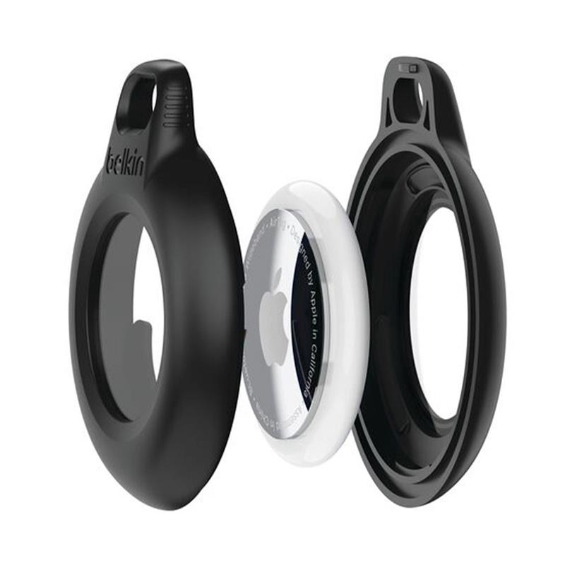 Belkin puzdro Waterproof Secure Holder with Key Ring pre AirTag 4-pack - Black