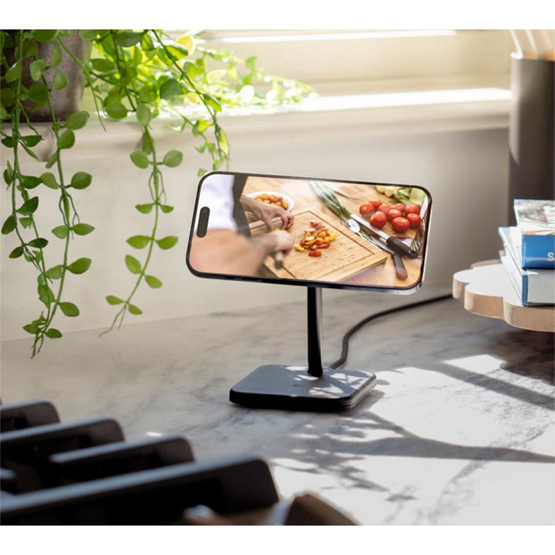 TwelveSouth HiRise 2 Deluxe 2-in-1 Qi2 Charging Stand - Black