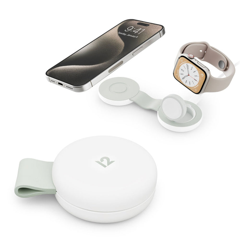 TwelveSouth ButterFly SE 2-in-1 Qi2 Charger - White