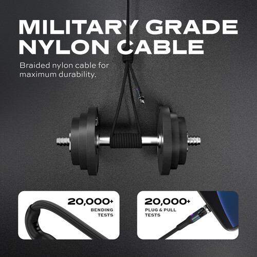 KeySmart Statik 360 PRO 2.0 magnetický USB-C kábel (1m)