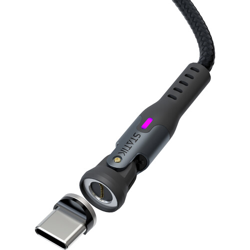 KeySmart Statik 360 PRO 2.0 magnetický USB-C kábel (1m)