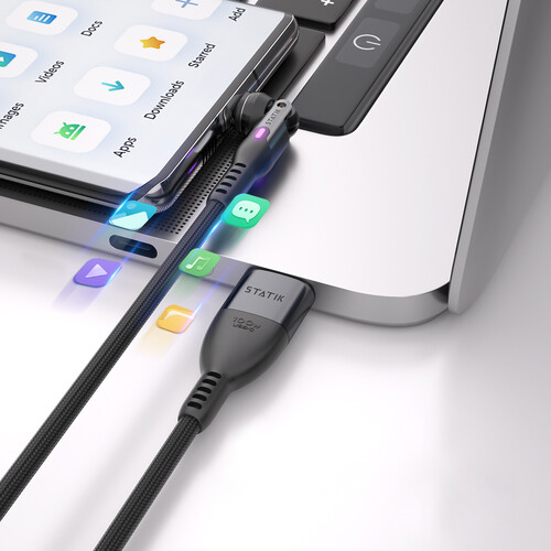 KeySmart Statik 360 PRO 2.0 magnetický USB-C kábel (1m)