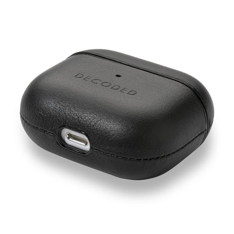 Decoded puzdro AirCase Leather pre Apple Airpods 3 - Black