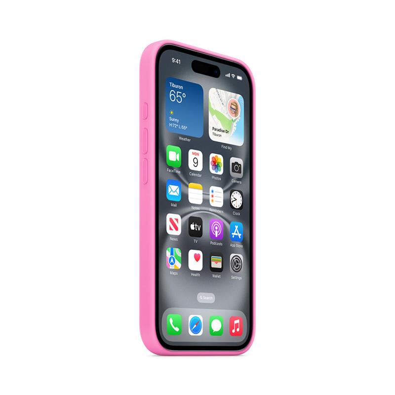 iPhone 16 Silicone Case with MagSafe-Peony
