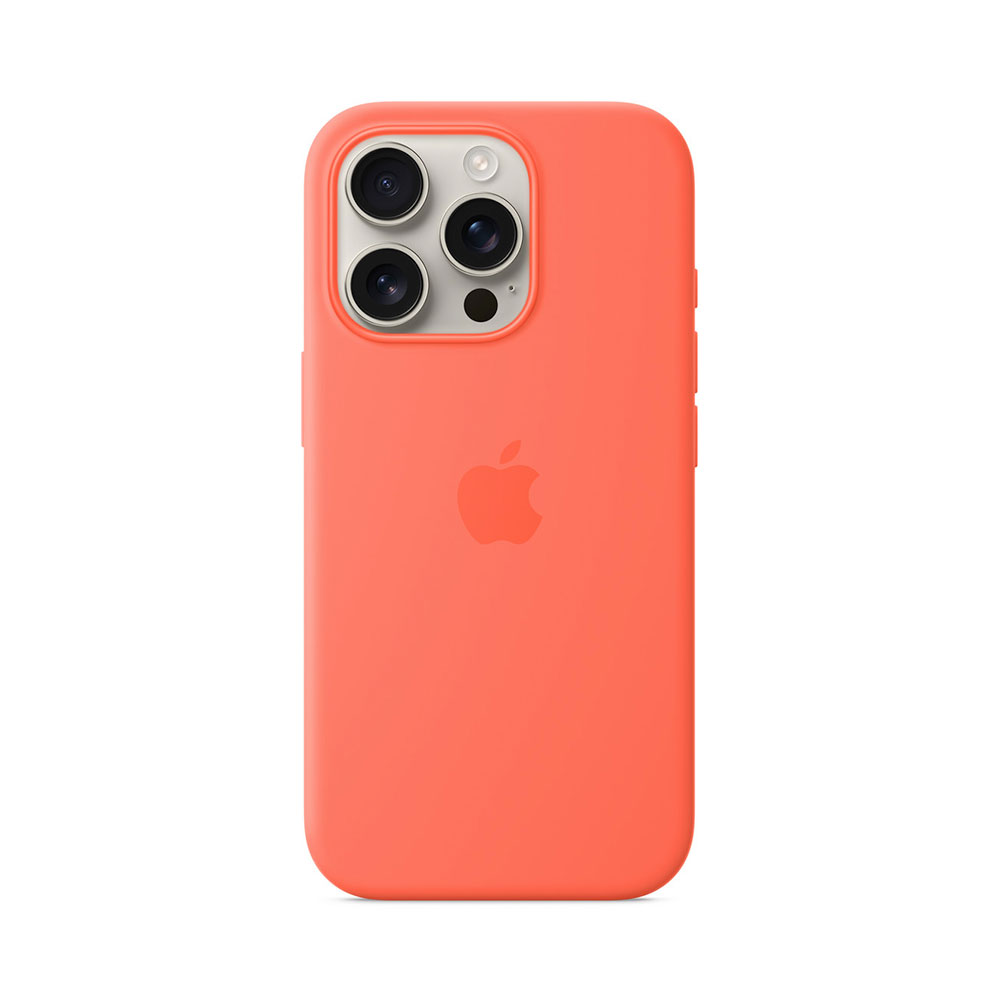 iPhone 16 Pro Silicone Case with MagSafe - Tangerine