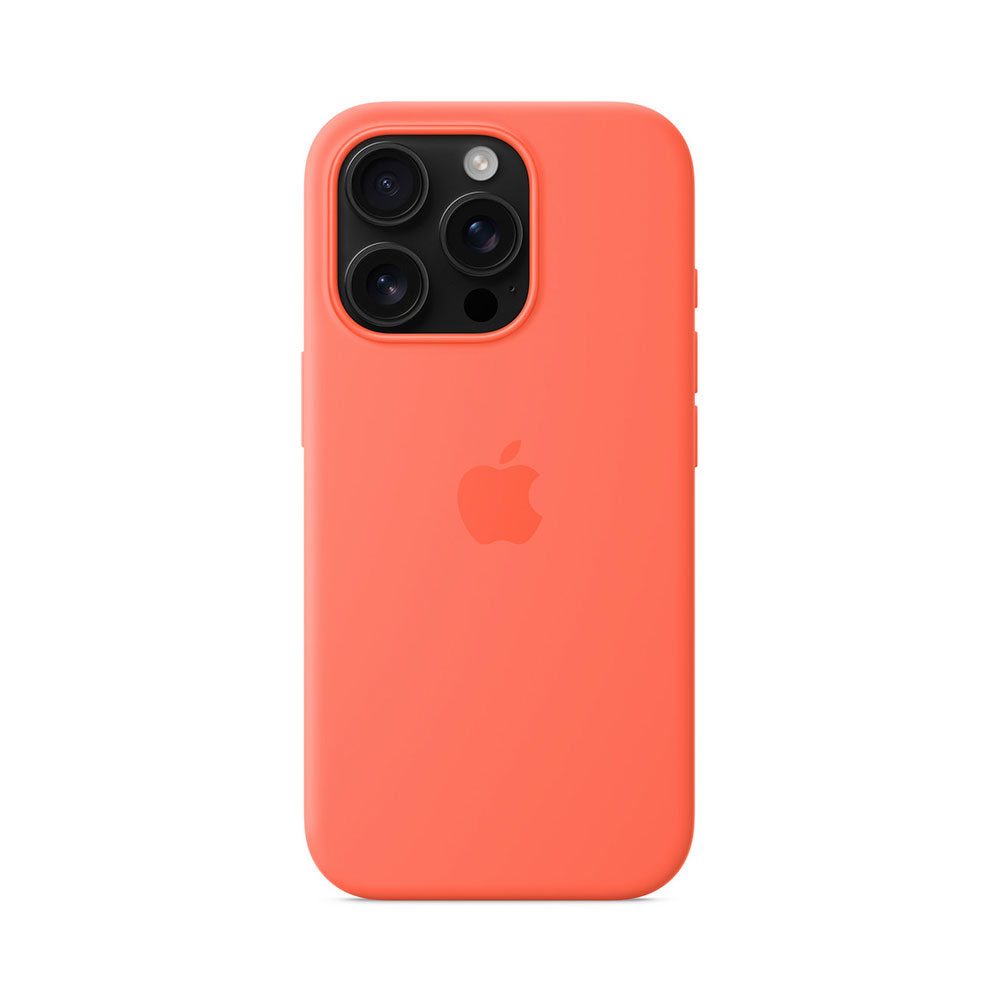 iPhone 16 Pro Silicone Case with MagSafe - Tangerine