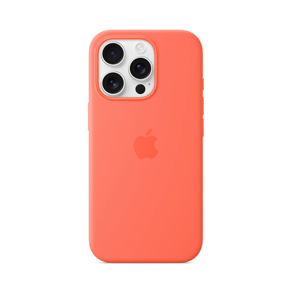 iPhone 16 Pro Silicone Case with MagSafe - Tangerine