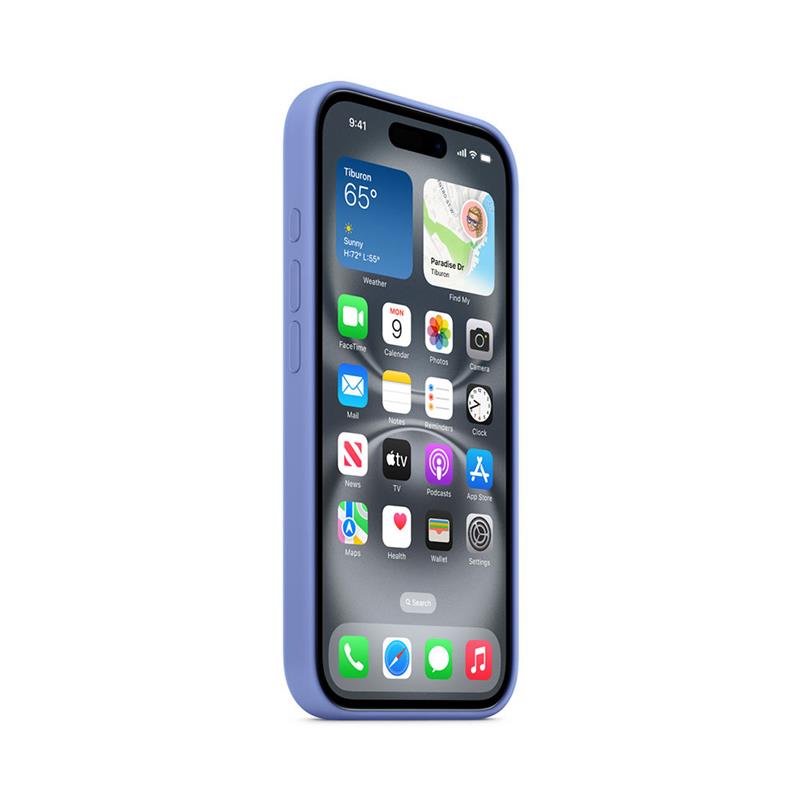 iPhone 16 Silicone Case with MagSafe - Barvínkově fialová