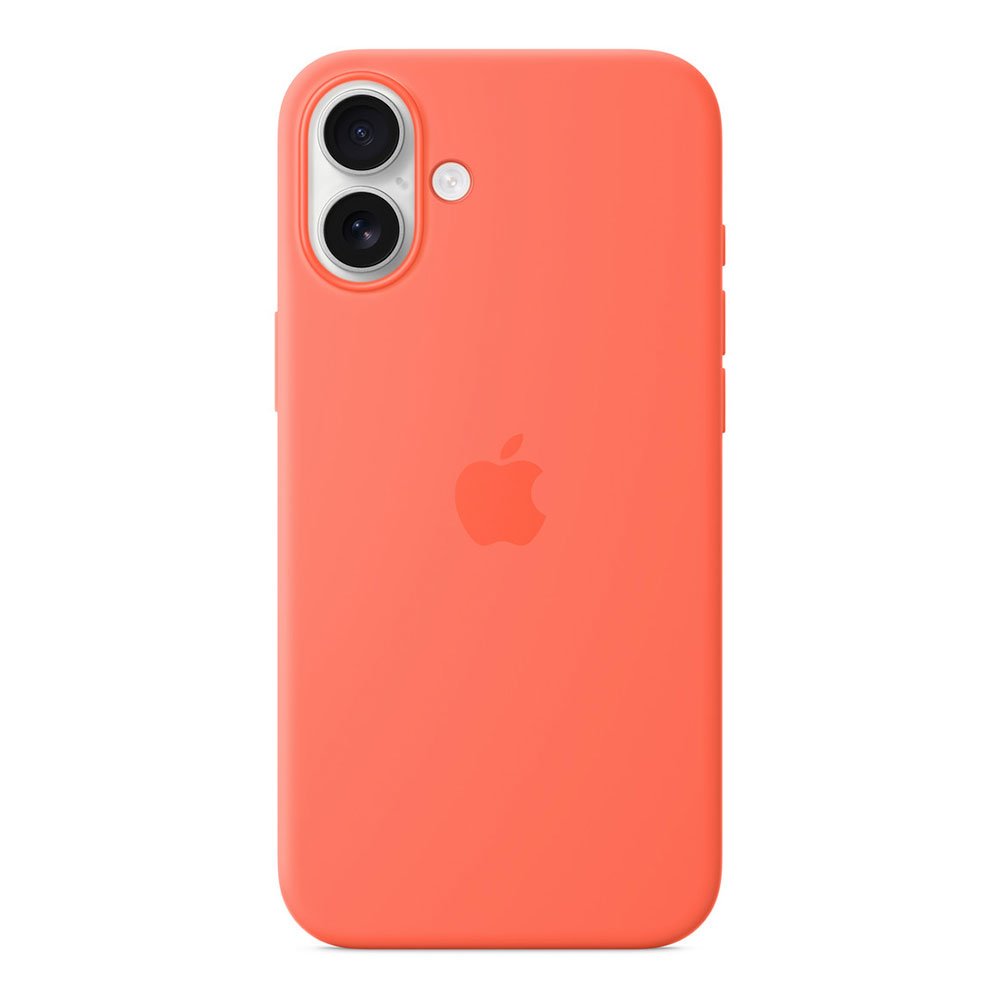 iPhone 16 Plus Silicone Case with MagSafe - Mandarinková