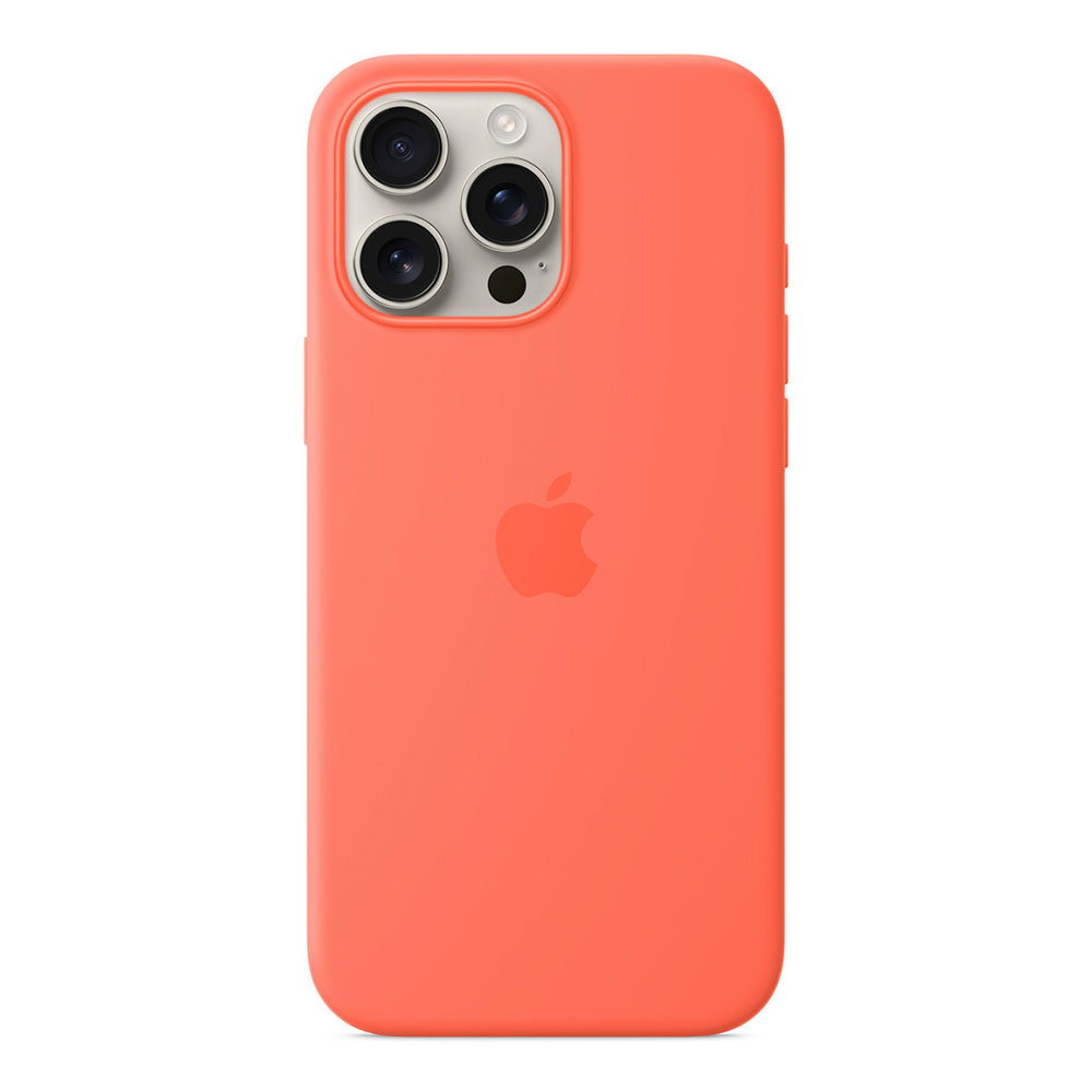 iPhone 16 Pro Max Silicone Case with MagSafe - Mandarinková