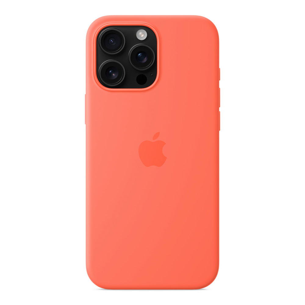 iPhone 16 Pro Max Silicone Case with MagSafe - Mandarinková