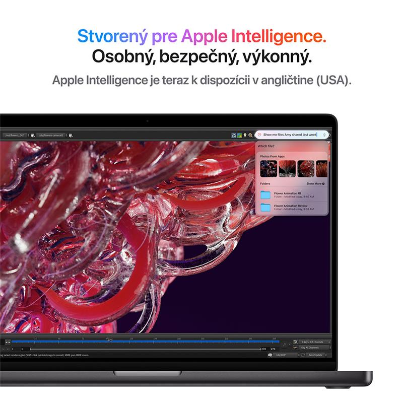 MacBook Pro 16" Apple M4 Pro 14C CPU 20C GPU 24GB 512GB Kozmický čierny SK *Rozbalený*