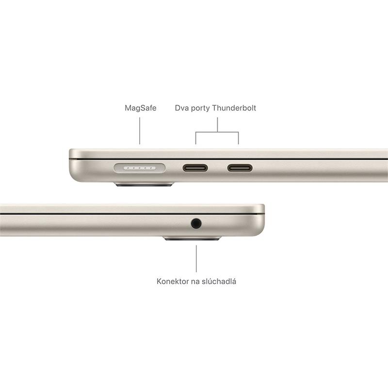 MacBook Air 13" Apple M3 8C CPU 8C GPU 16GB 256GB Hviezdny biely SK *Vystavený*
