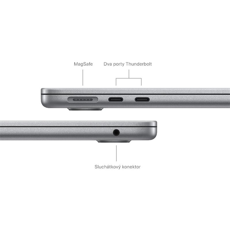 MacBook Air 13" Apple M3 8core CPU 8core GPU 16GB 256GB Vesmírně šedý CZ *Vystavený*