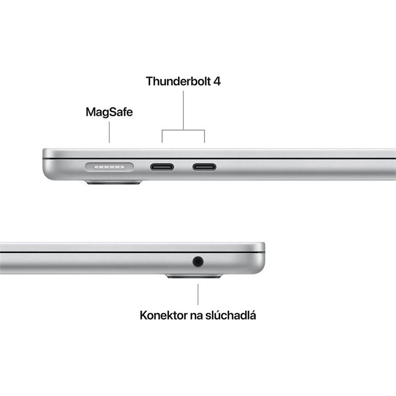 MacBook Air 13" Apple M4 10C CPU 8C GPU 16GB 256GB Strieborný INT English