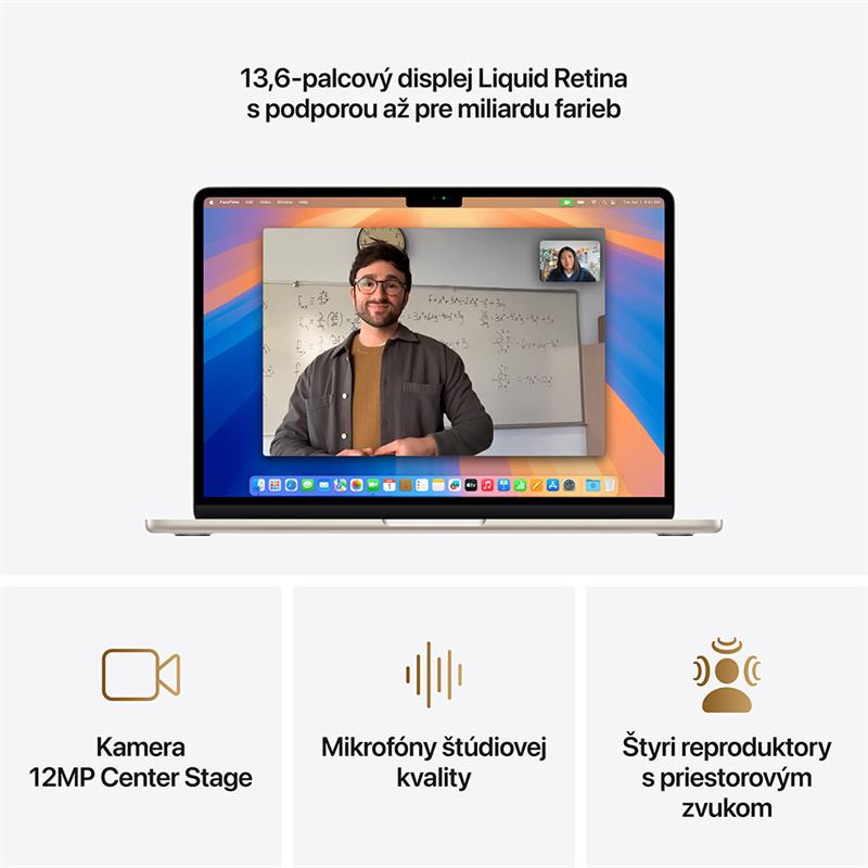 MacBook Air 13" Apple M4 10C CPU 10C GPU 24GB 512GB Hviezdny biely INT English