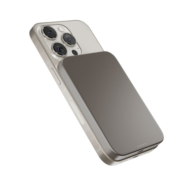 iStores by Epico UltraPack EM51 Qi2 5000 Slim Mag+ Powerbanka-titanová