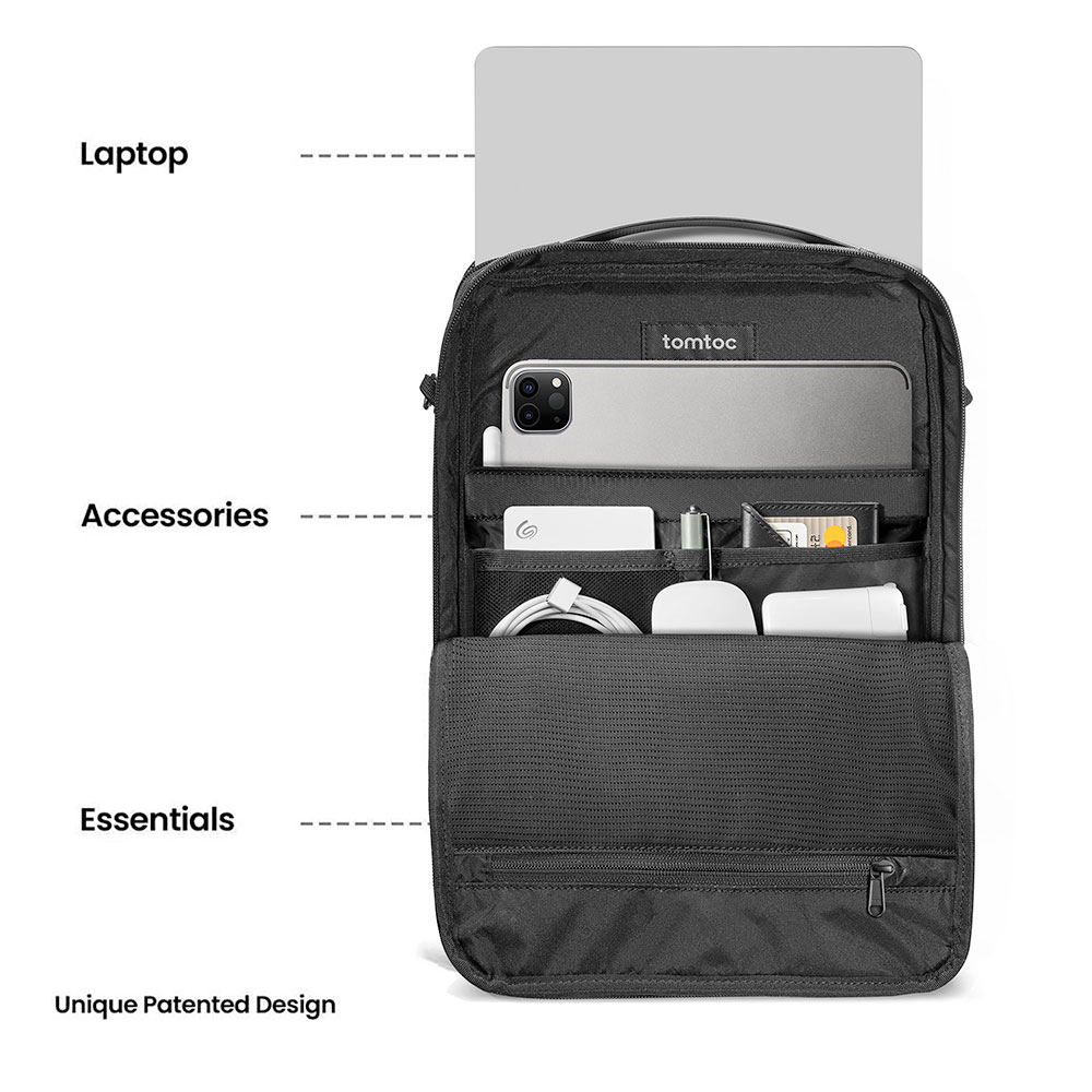 Tomtoc taška DefenderACE A04 pre Macbook Pro 14" M1/M2/M3/M4 - Black