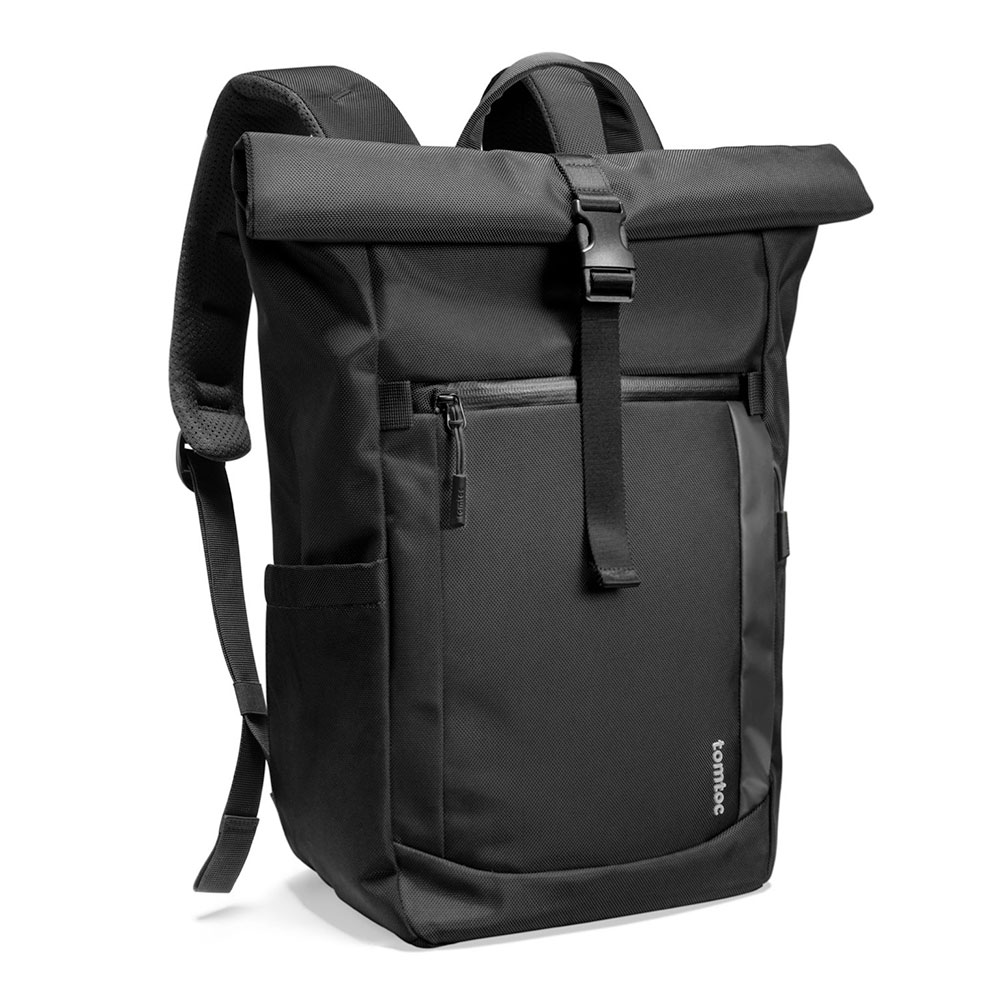 TomToc batoh Navigator T61 Rolltop Backpack L - Black