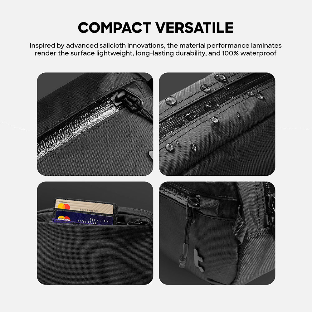 TomToc taška Aviator T35 X-Pac Chest Bag L - Black