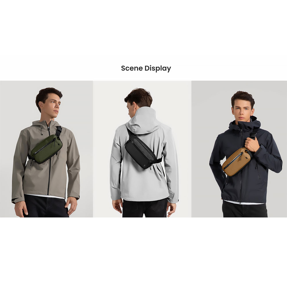 TomToc taška Aviator T35 X-Pac Chest Bag L - Black