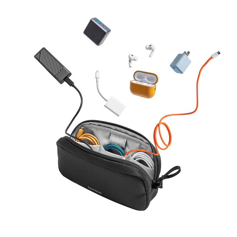 TomToc puzdro Light-T12 Electronic Accessory Pouch S - Mist Blue