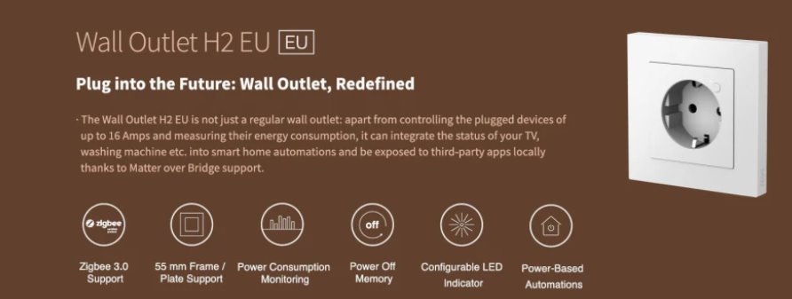 Aqara Smart Home Podomietková zásuvka H2 EU