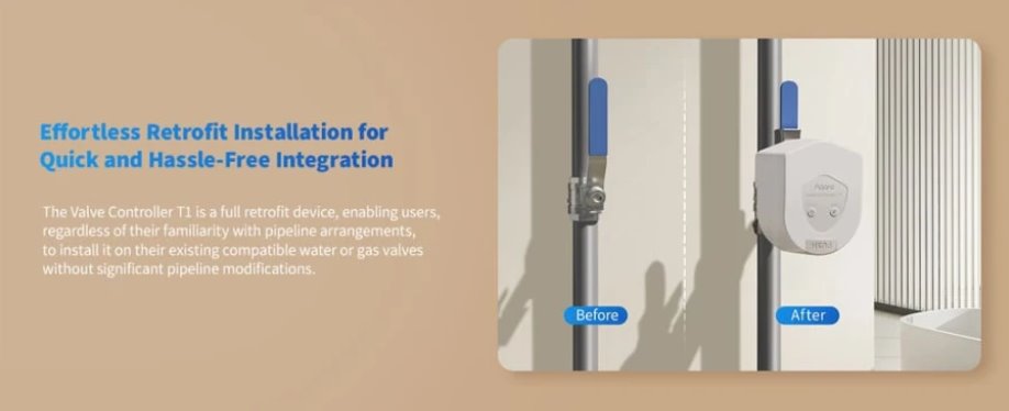 Aqara Smart Home Ovládání ventilu T1