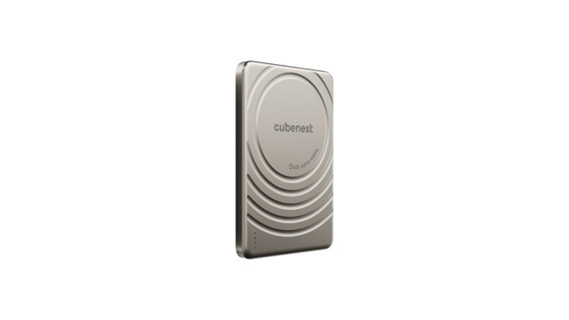 Cubenest Magnetic Wireless Slim PowerBank 5000 mAh S1B3 - titanová