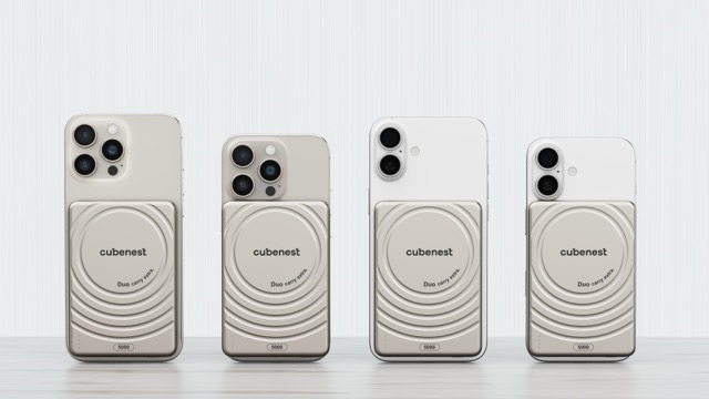 Cubenest Magnetic Wireless Slim PowerBank 5000 mAh S1B3 - titanová