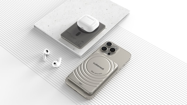 Cubenest Magnetic Wireless Slim PowerBank 5000 mAh S1B3 - titanová