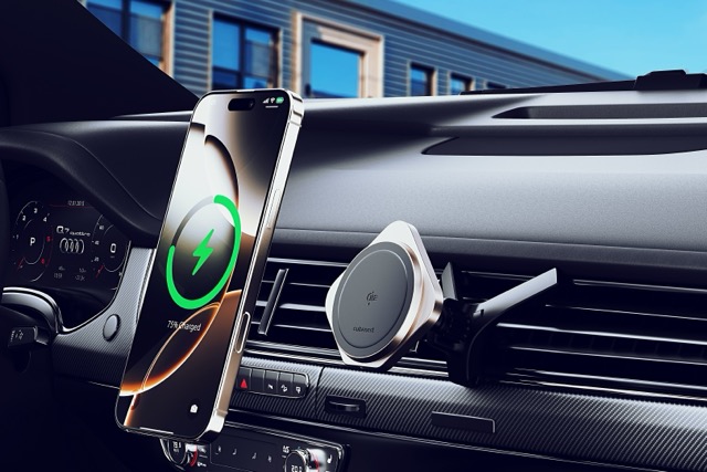 Cubenest Qi2 Magnetic Wireless car charger SQ1C1 - titanová