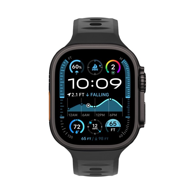 Cubenest sportovní řemínek pro Apple Watch 49/46/45/44/42 mm - černý