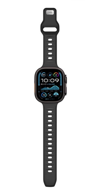 Cubenest sportovní řemínek pro Apple Watch 49/46/45/44/42 mm - černý