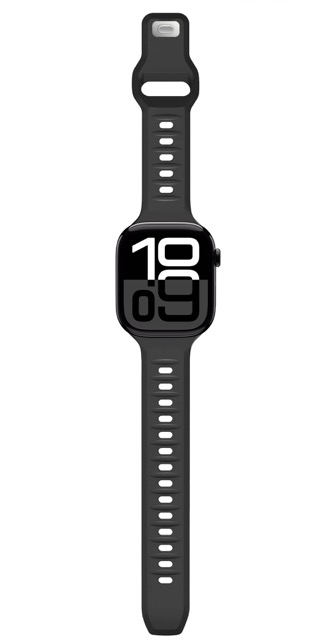 Cubenest sportovní řemínek pro Apple Watch 49/46/45/44/42 mm - černý