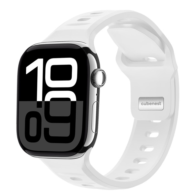 Cubenest sportovní řemínek pro Apple Watch 49/46/45/44/42 mm - bílý