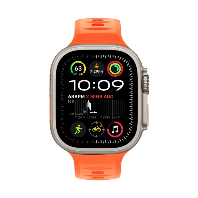 Cubenest sportovní řemínek pro Apple Watch 49/46/45/44/42 mm - oranžový