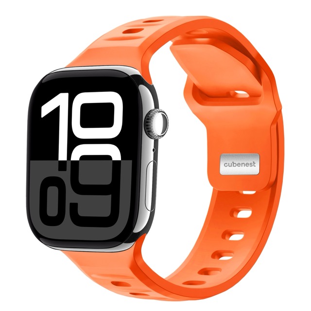 Cubenest sportovní řemínek pro Apple Watch 49/46/45/44/42 mm - oranžový