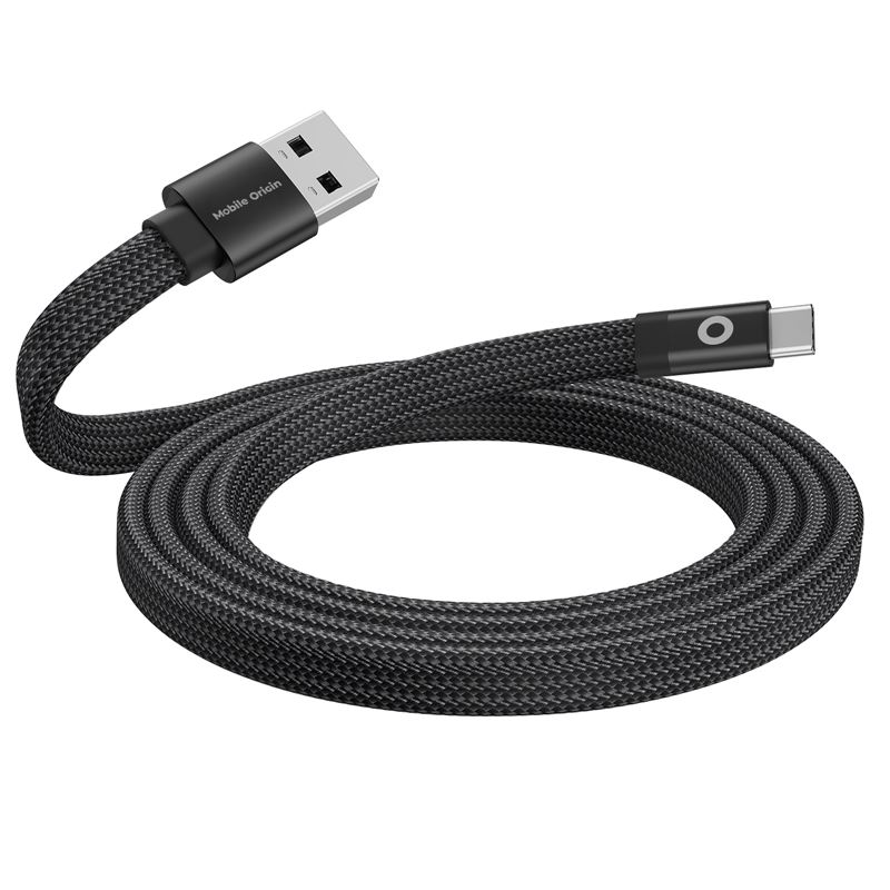 Mobile Origin Magnetic Flat Patented Cable USB-A to USB-C 1m - Black